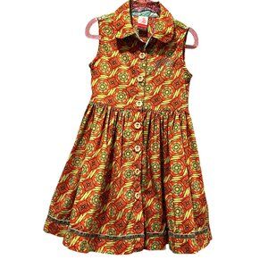 Matilda Jane Serendipity 'Laverne' Girls Dress, Mixed Prints, 4